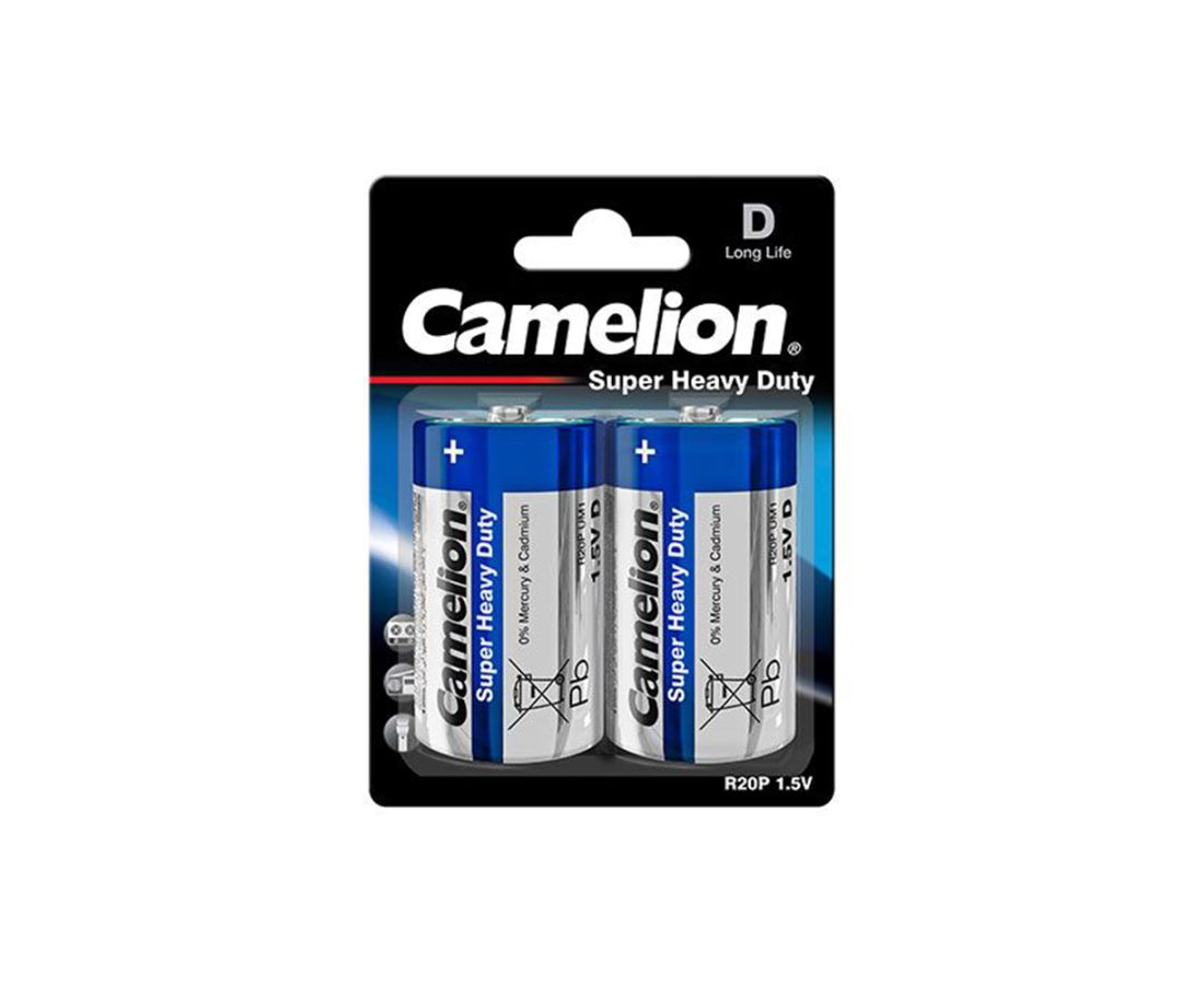 ცინკის ელემენტი R20P-BP2B Camelion — ელემენტები და ბატარეები